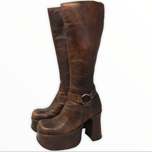 Vintage STEVE MADDEN Iconic 90s Platform Boots 9